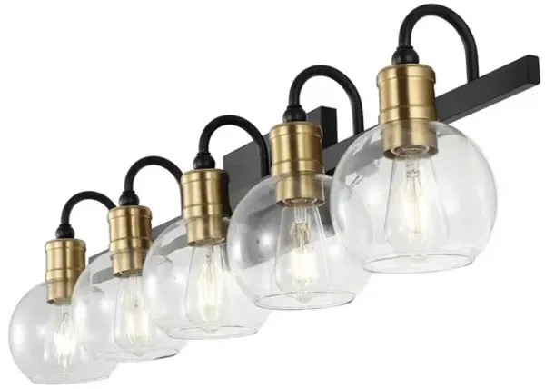 Marais Iron/Glass Rustic Vintage LED Vanity Light