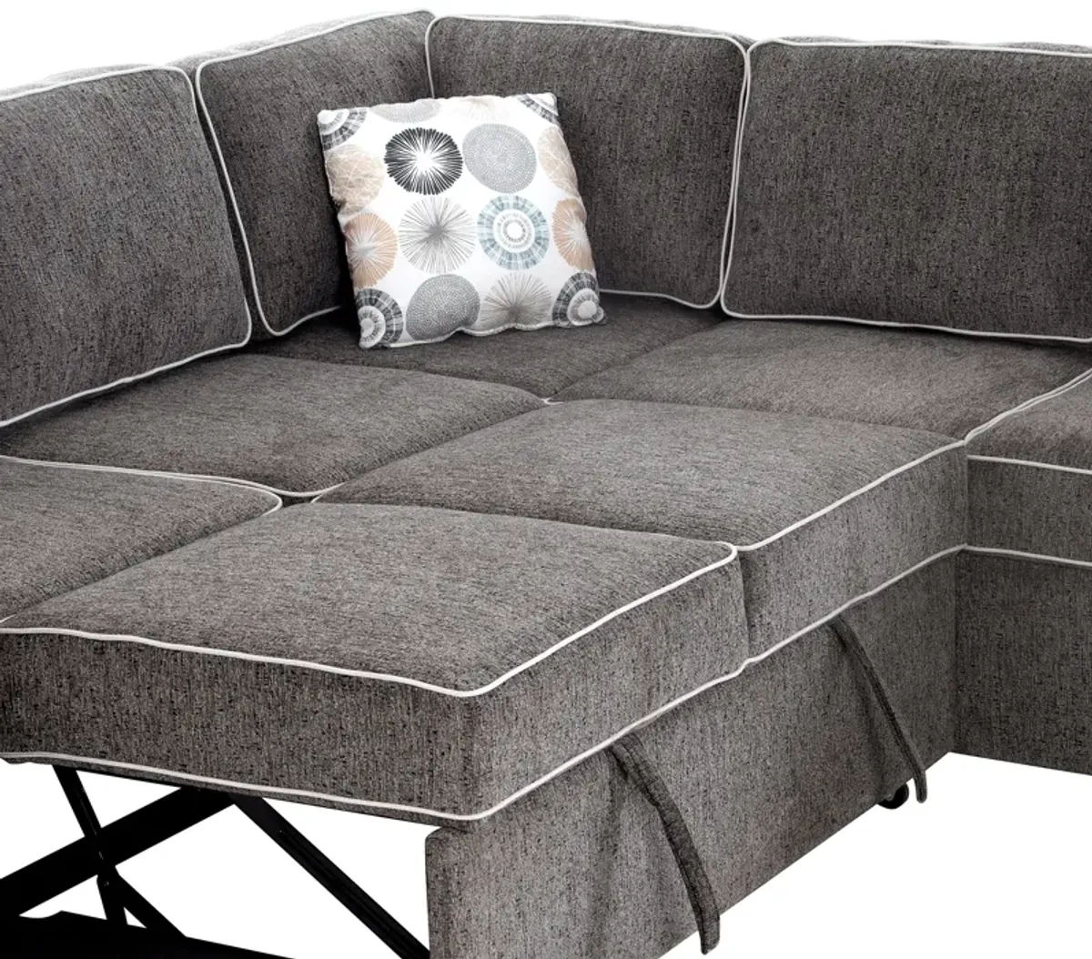 Merax Modern Convertible Sleeper Sofa with 2 USB Ports