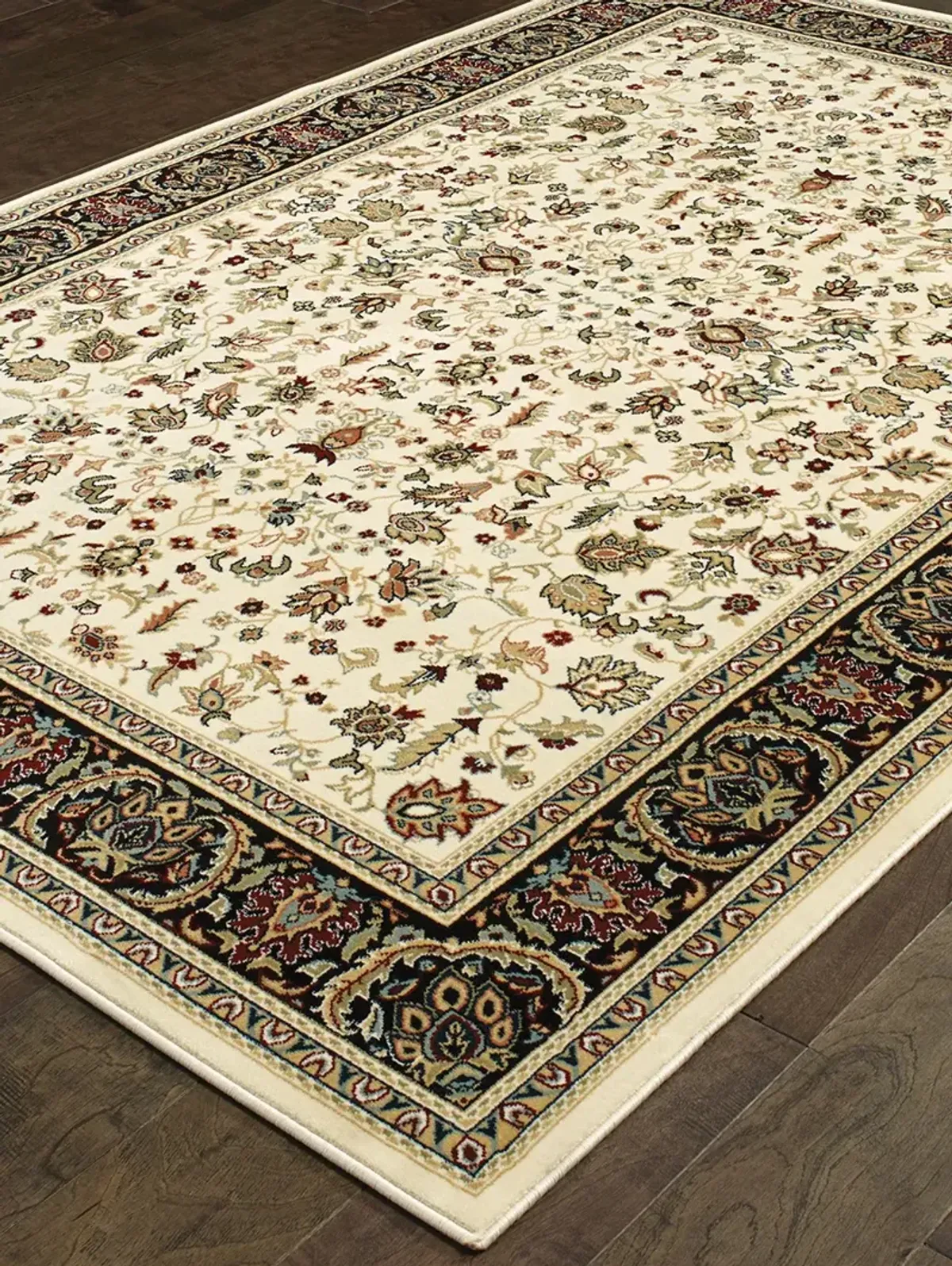 Kashan 3'10" x 5'5" Ivory Rug