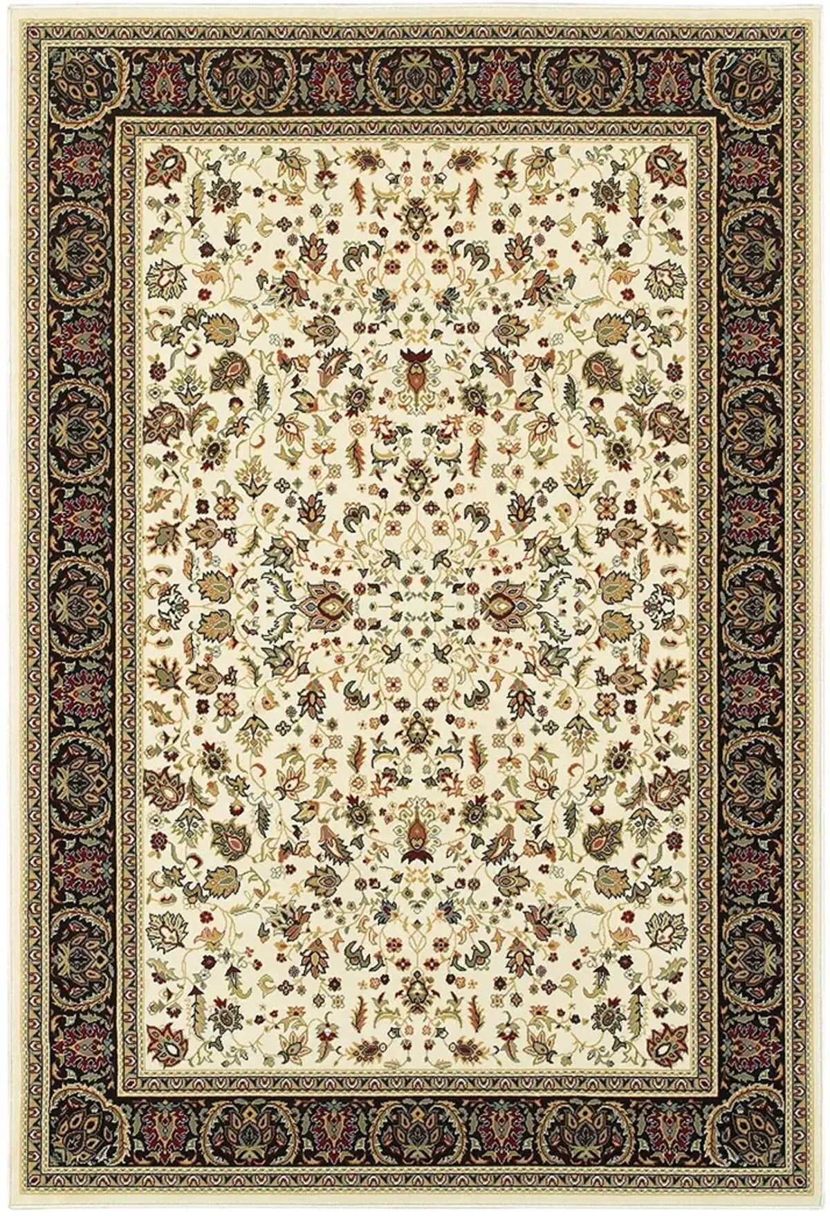 Kashan 3'10" x 5'5" Ivory Rug