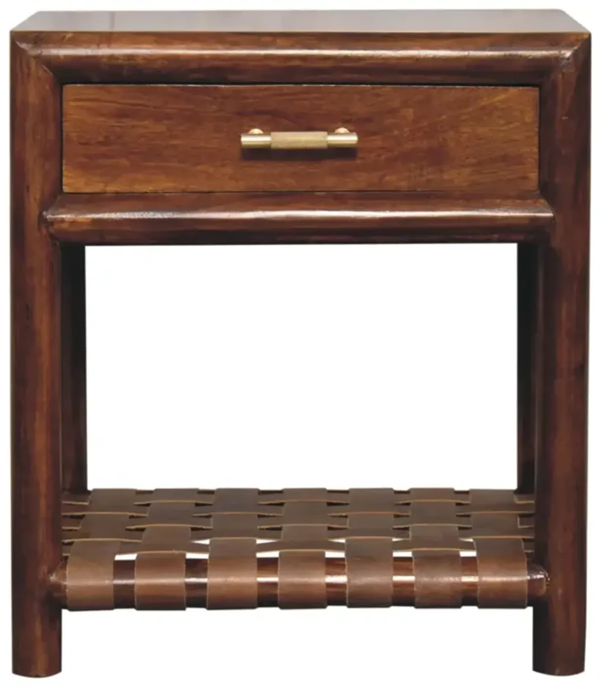 Chestnut T-Bar Bedside