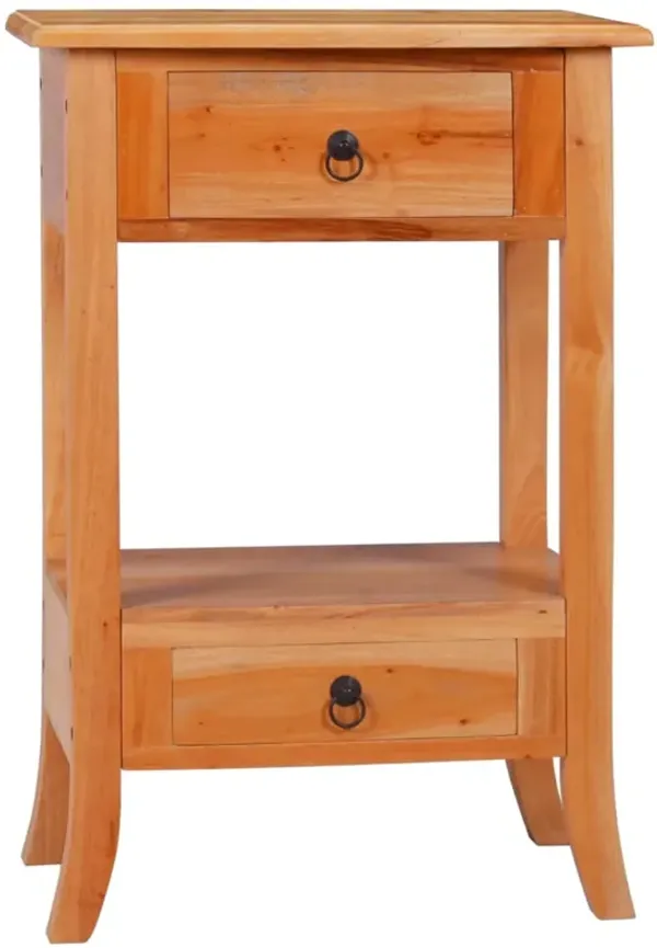 vidaXL Console Table 19.7"x11.8"x29.5" Solid Mahogany Wood