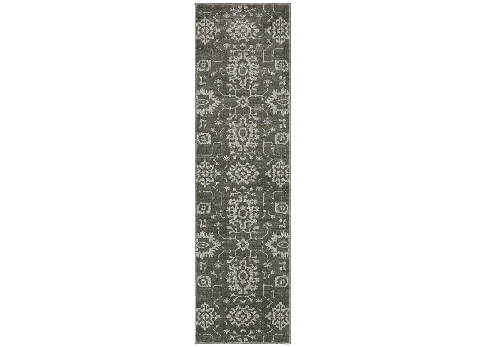 Intrigue 2'3" x 7'6" Grey Rug