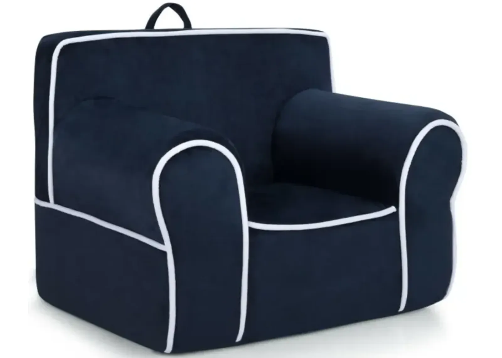 Hivvago Upholstered Kids Sofa with Velvet Fabric and High-Quality Sponge