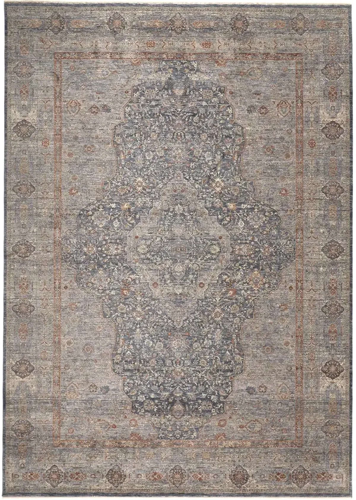 Marquette 3778F Gray/Blue/Red 2'8" x 8' Rug