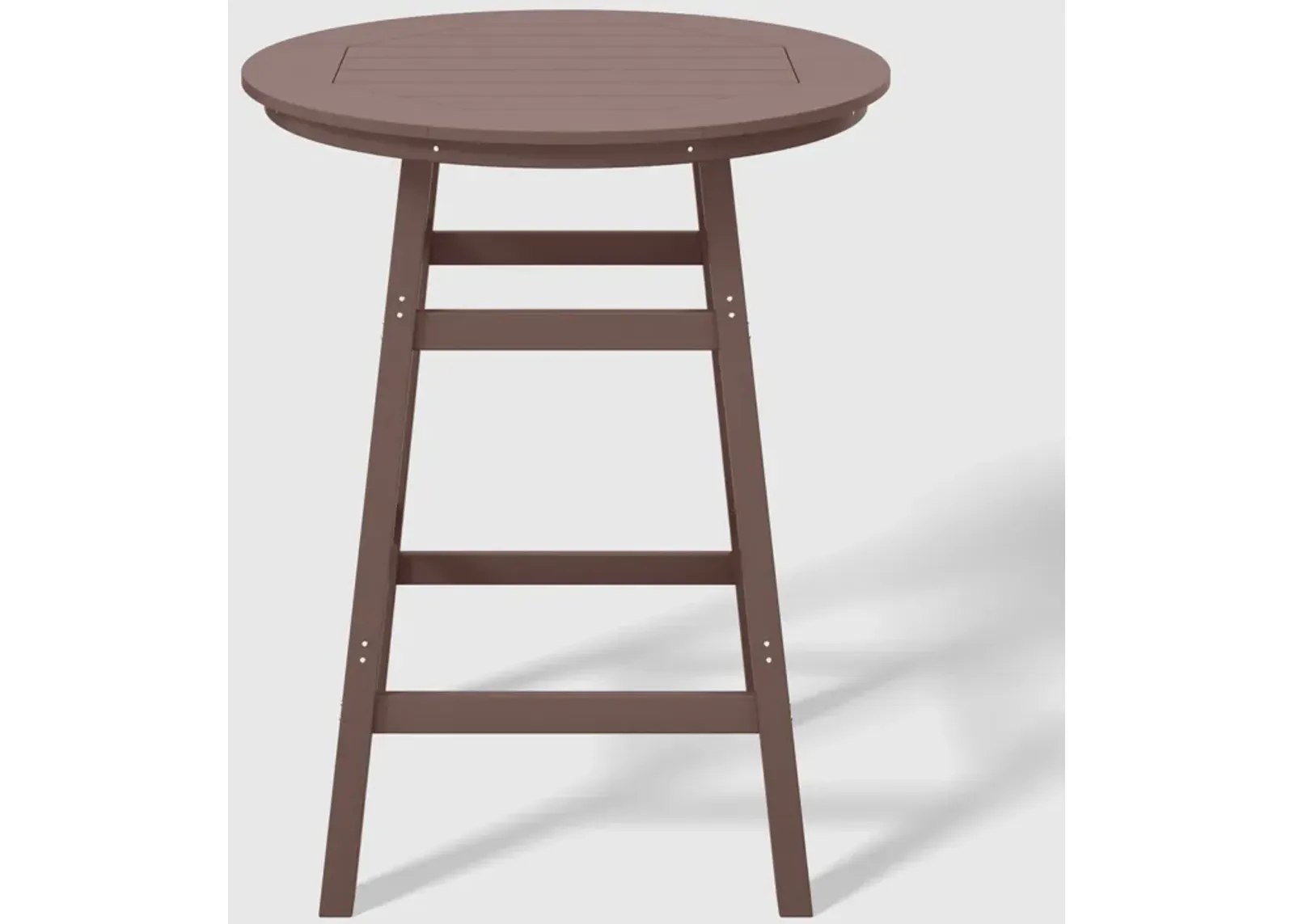 WestinTrends Outdoor 35" HDPE Round Patio Bar Height Table