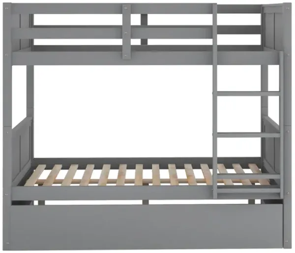 Full Over Full Bunk Bed with Twin Size Trundle