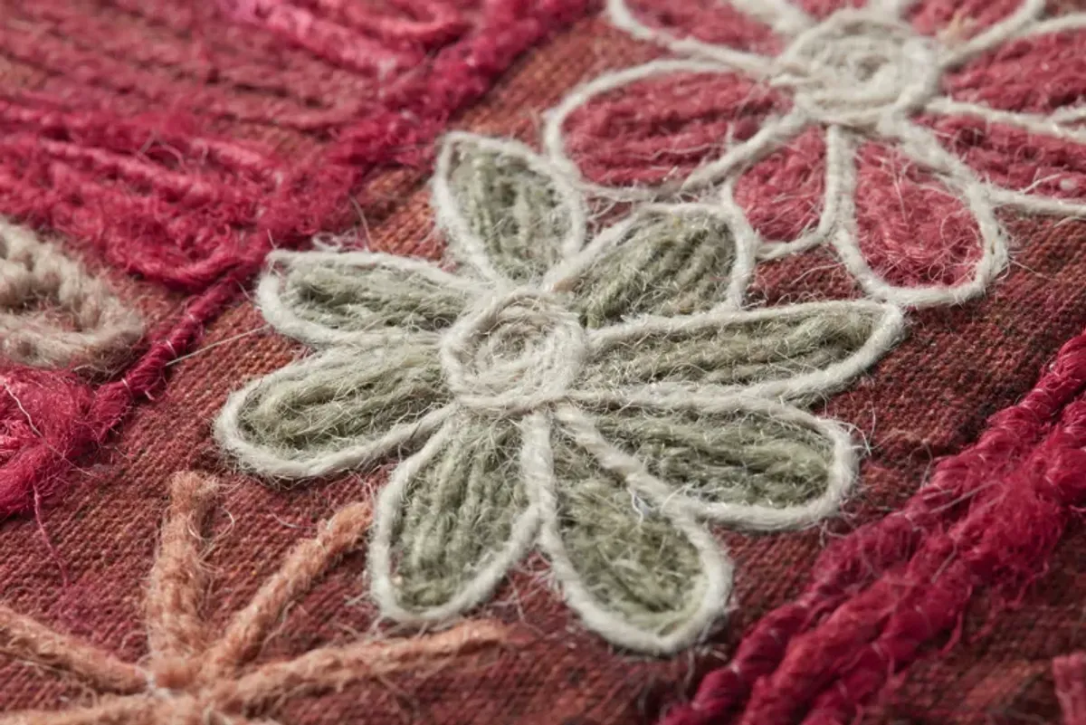 PLL0014 Pink/Multi 22"x22" Poly Pillow