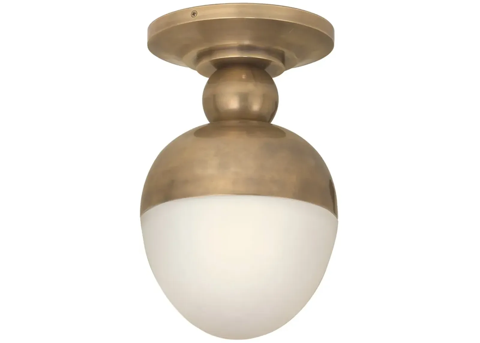 Clark Flush Mount in Antique Brass