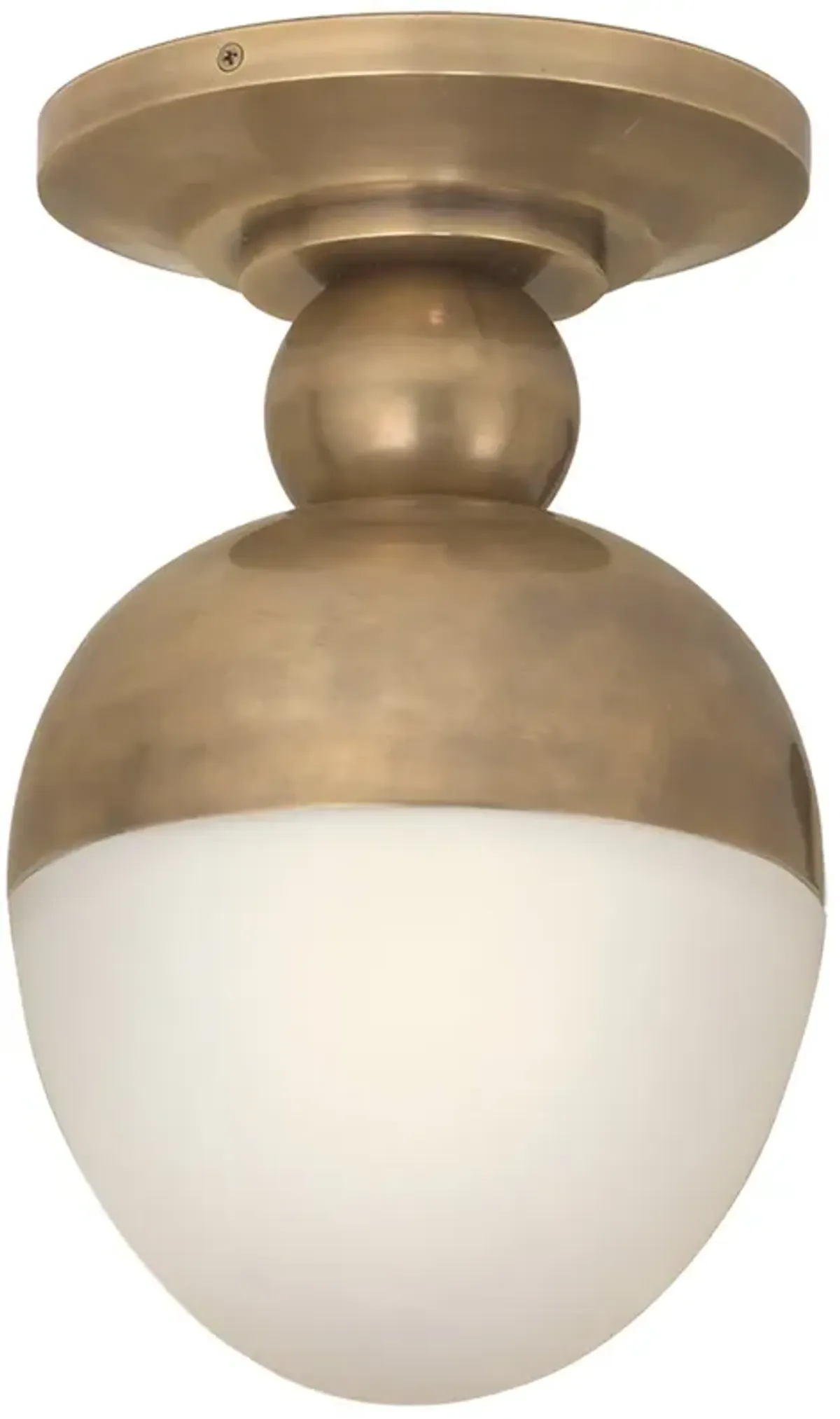 Clark Flush Mount in Antique Brass