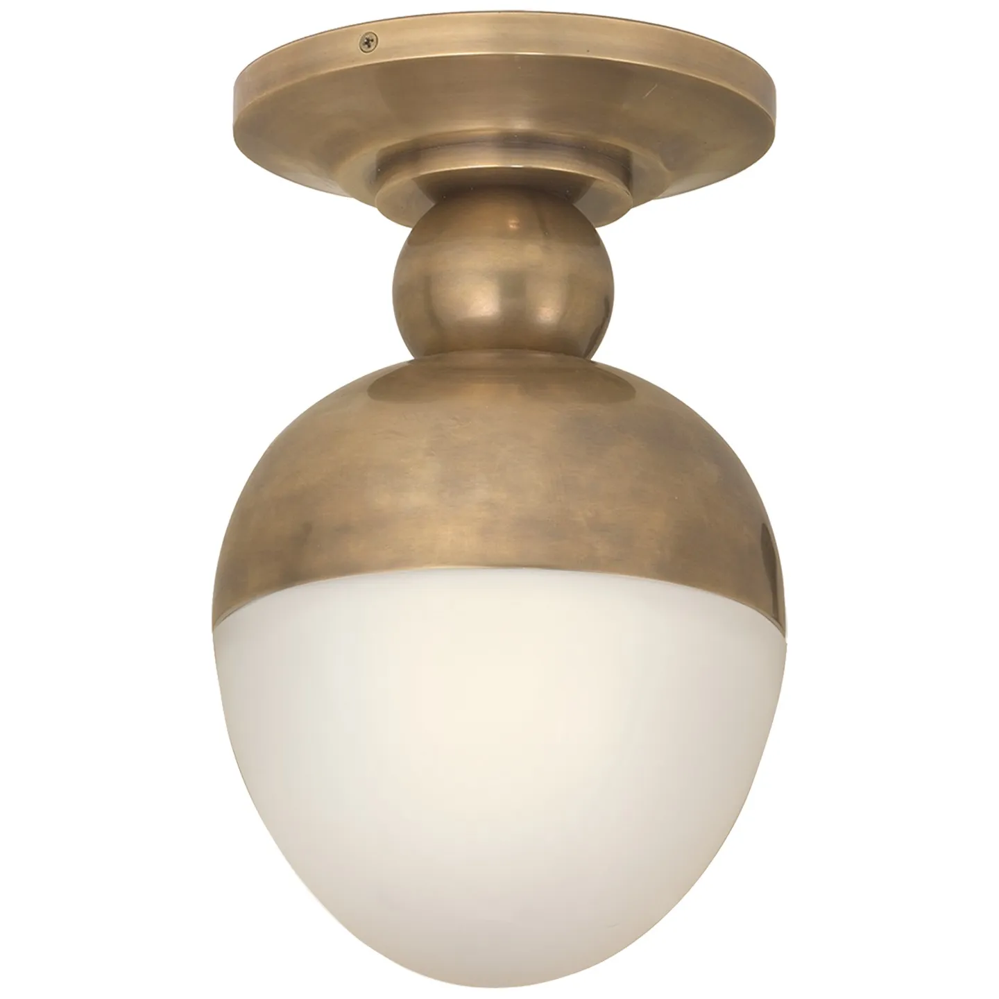 Clark Flush Mount in Antique Brass