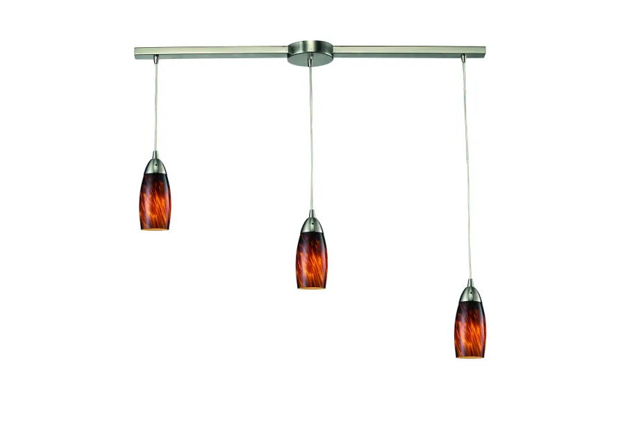 Milan Espresso Slim Linear Mini Pendant