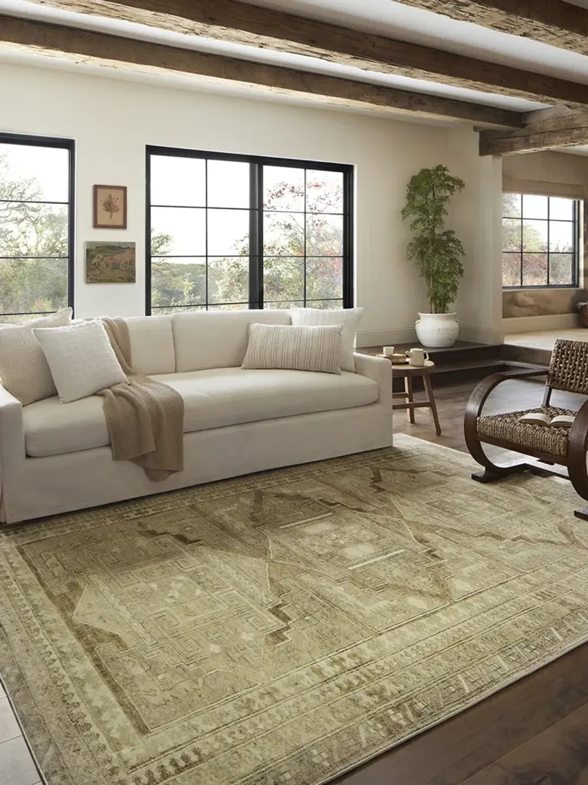 Sinclair SIN02 Khaki/Tobacco 8'6" x 11'6" Rug