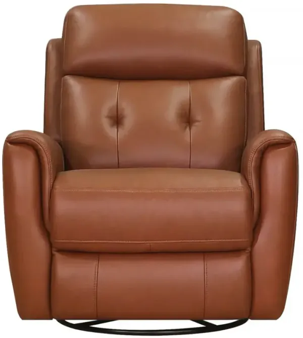 Torino Power Headrest Swivel Glider Leather Recliner