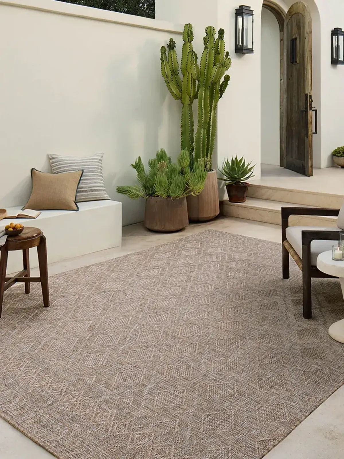 Topanga Natural/Mist 3'11" x 5'11" Accent Rug by Amber Lewis x Loloi