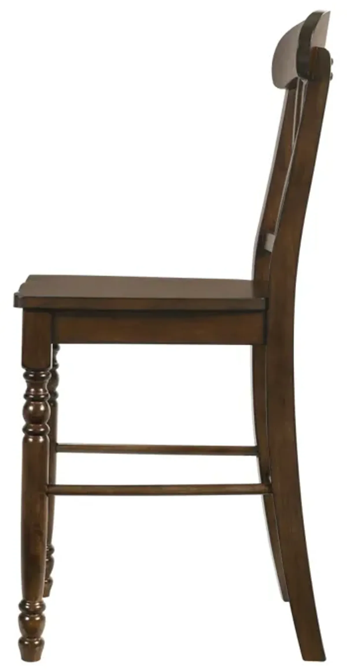 Dylan Counter Height Chair (Set of 2) In Walnut Finish