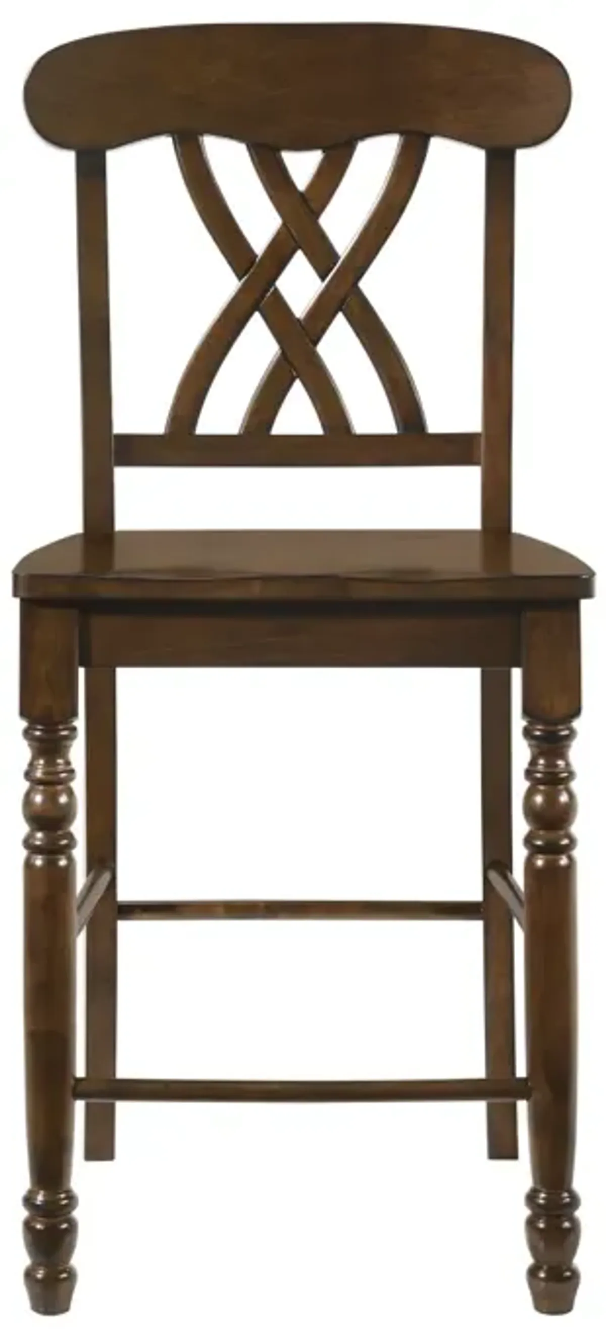 Dylan Counter Height Chair (Set of 2) In Walnut Finish