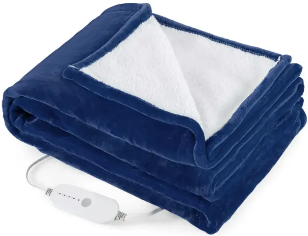 84 x 62 Inch Heated Blanket Electric Throw with 5 Heating Levels