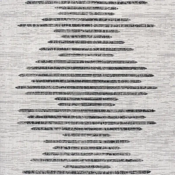 Zolak Berber Stripe Geometric Square Indoor/Outdoor Area Rug