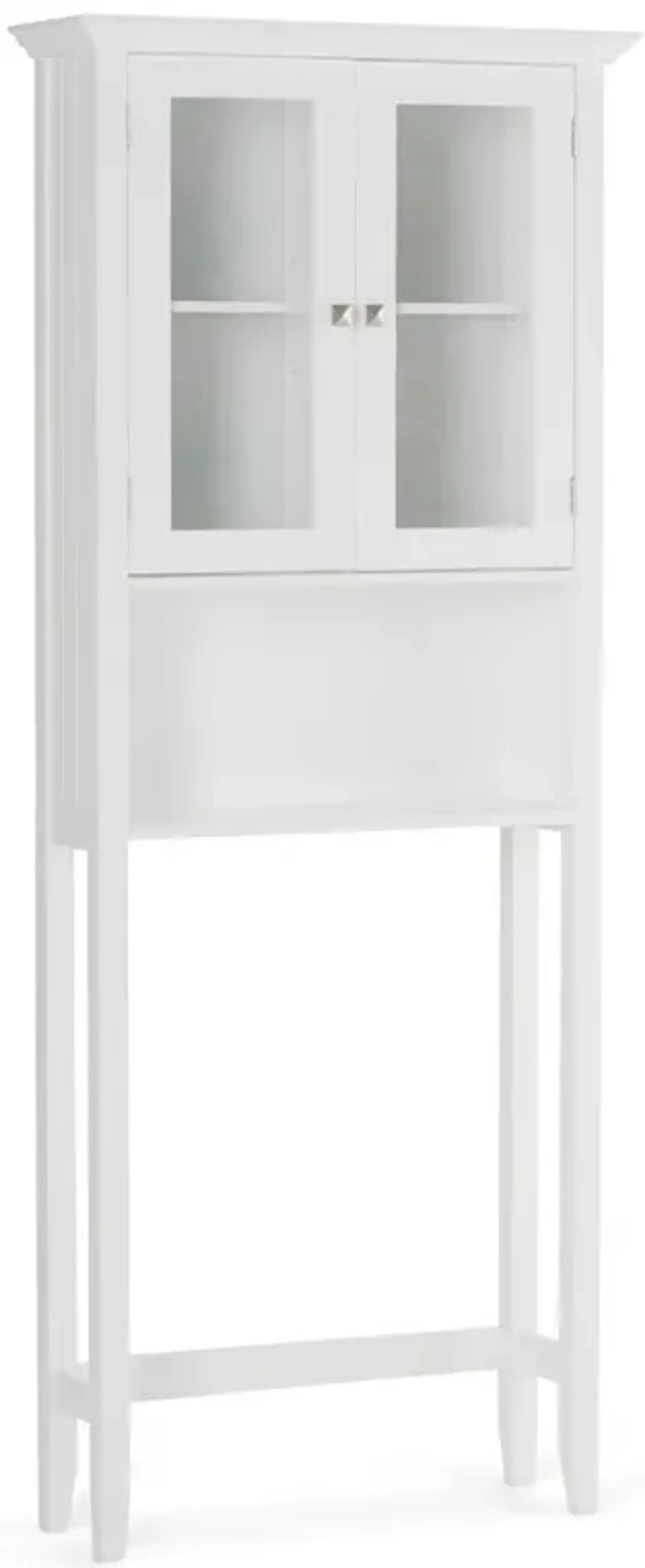 Simpli Home Acadian Space Saver Cabinet In Pure White