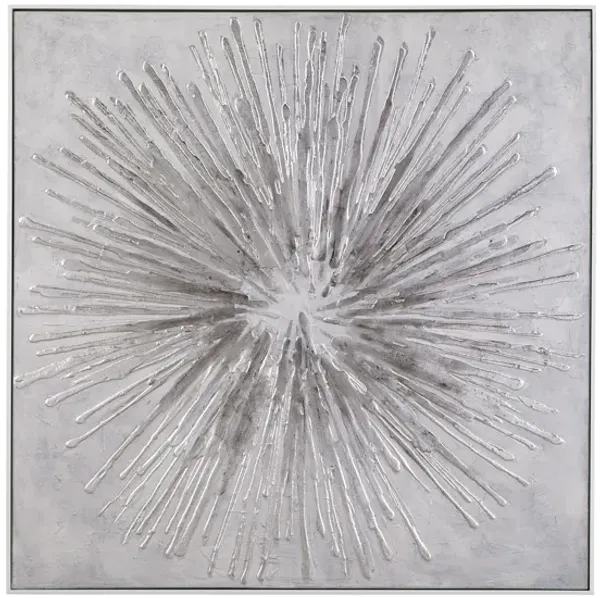 Energy Burst Framed Canvas