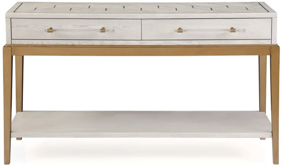 Perrine White Console Table