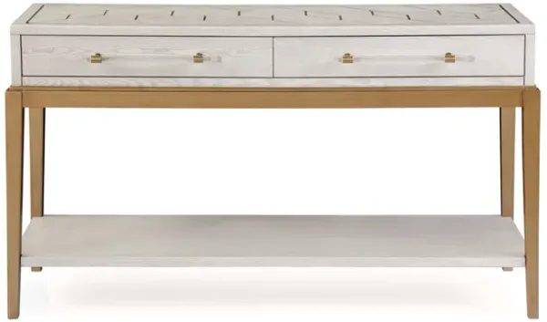 Perrine White Console Table