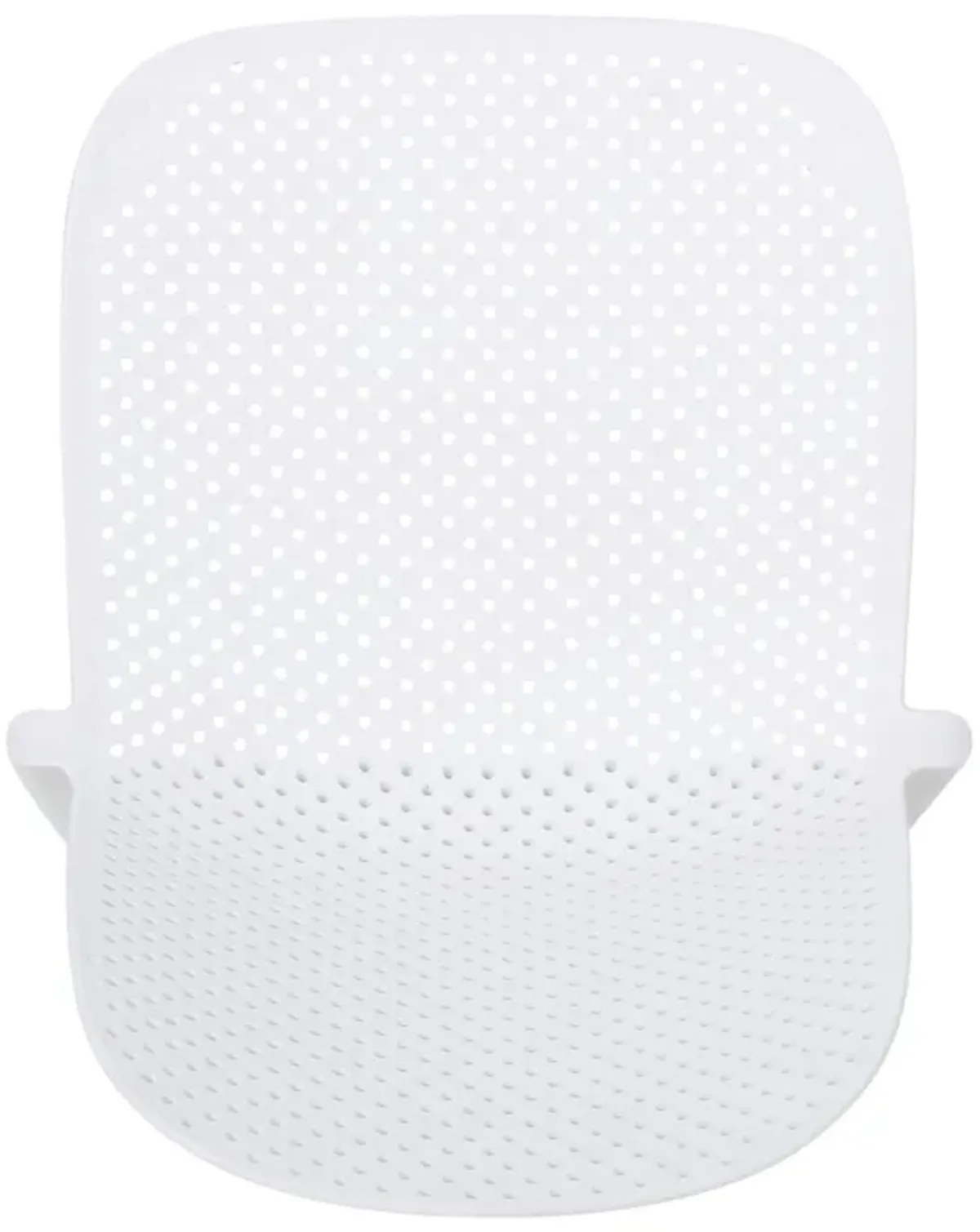 Outdoor Patio Chair Set of 2, Perforated Ergonomic, Weather Resistant White