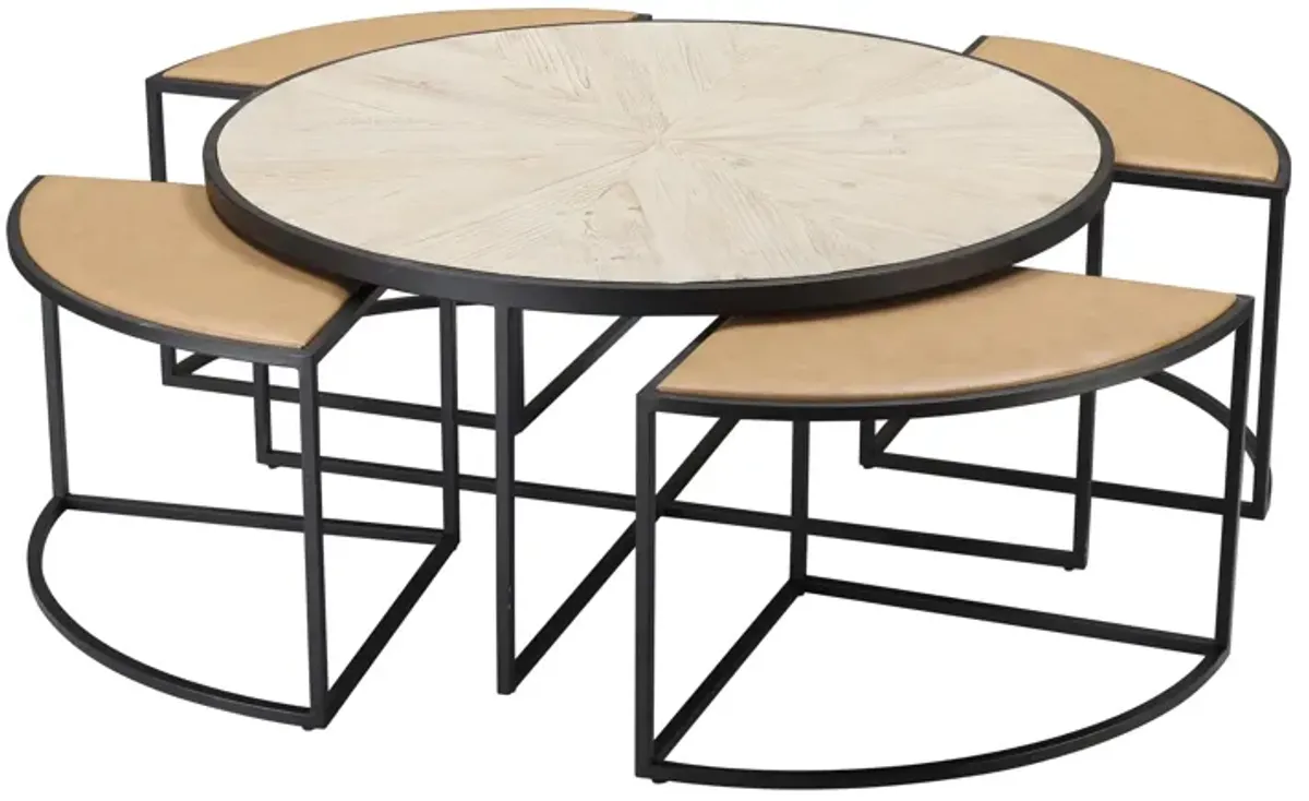 Burnham Home 5-Piece Olivia Coffee Table