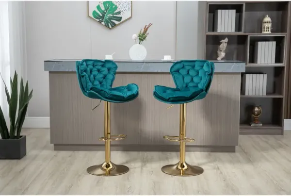 Bar Stools With Back And Footrest Counter Height Dining Chairs Set of 2