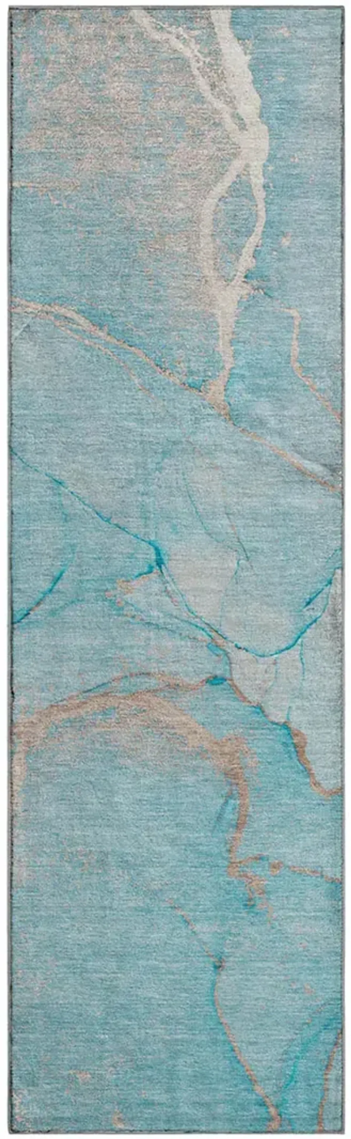 Odyssey OY7 Teal 2'3" x 7'6" Rug