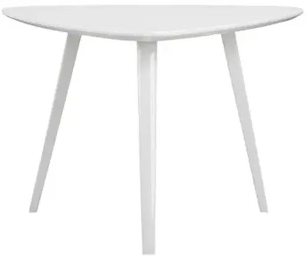 Pangea Home Hal Accent Table Lacquer White