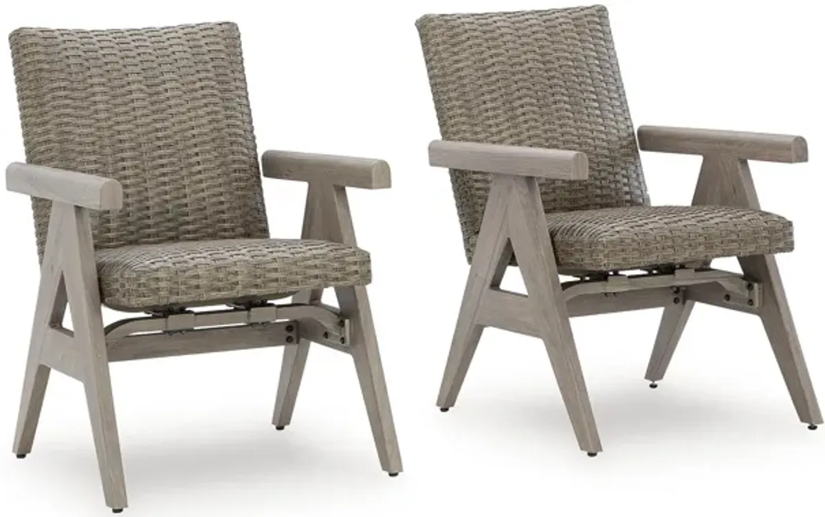 Carisbo Outdoor Rocking Arm Chair (Set of 2)
