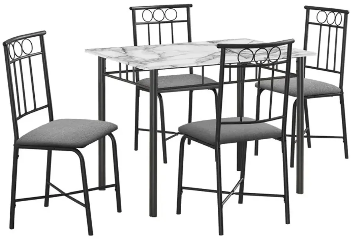 Dining Table Set, 5pcs Set, Small, 40 Rectangular, Kitchen