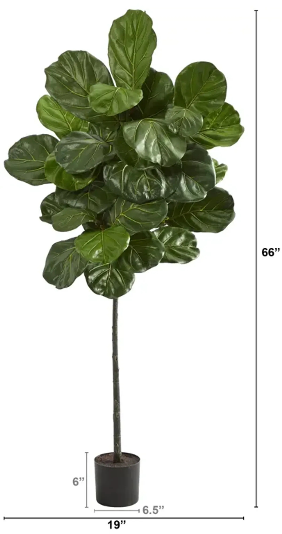 HomPlanti 5.5 Feet Fiddle Leaf Artificial Tree