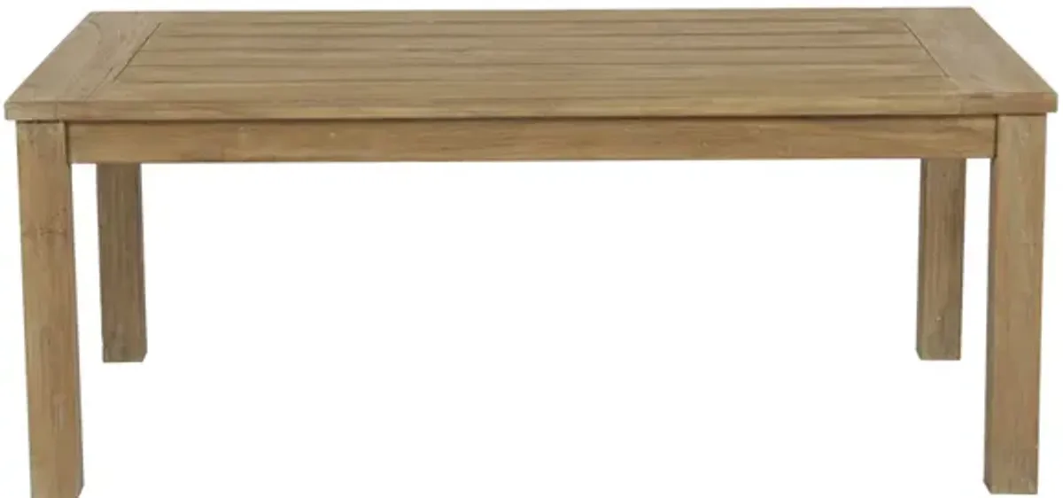 Coastal Teak Rectangular Coffee Table