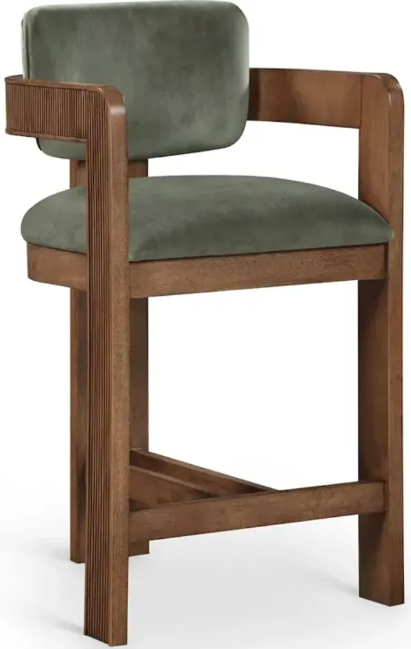 Meridian Furniture Sacha Velvet Stool