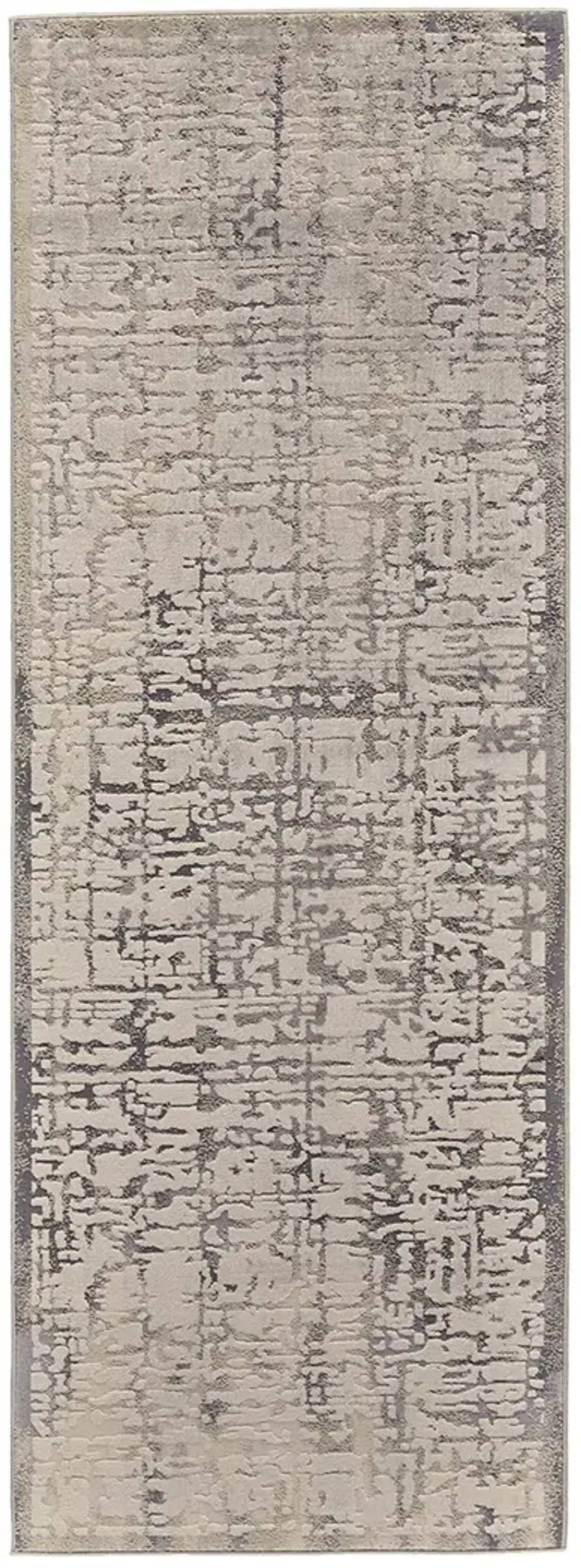 Prasad 3683F Gray/Ivory 2'10" x 7'10" Rug