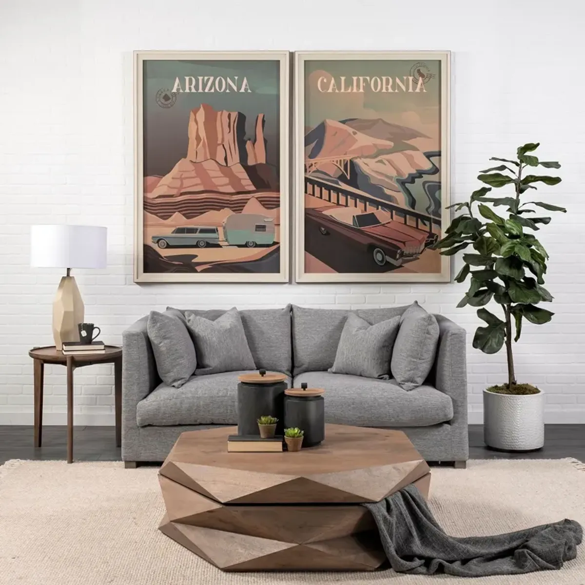 Arreto 48" Brown Coffee Table