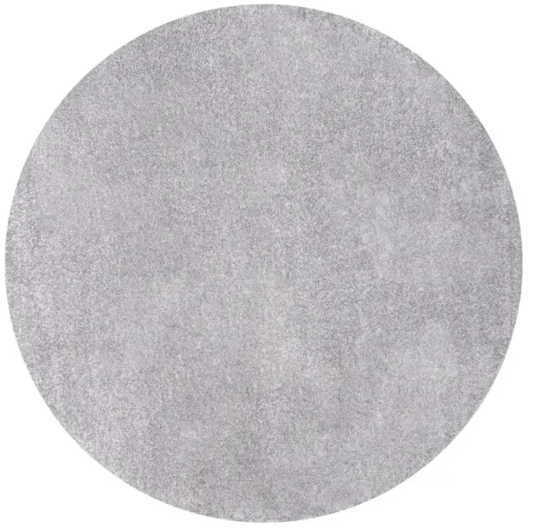 Haze Solid Low Pile Round Area Rug