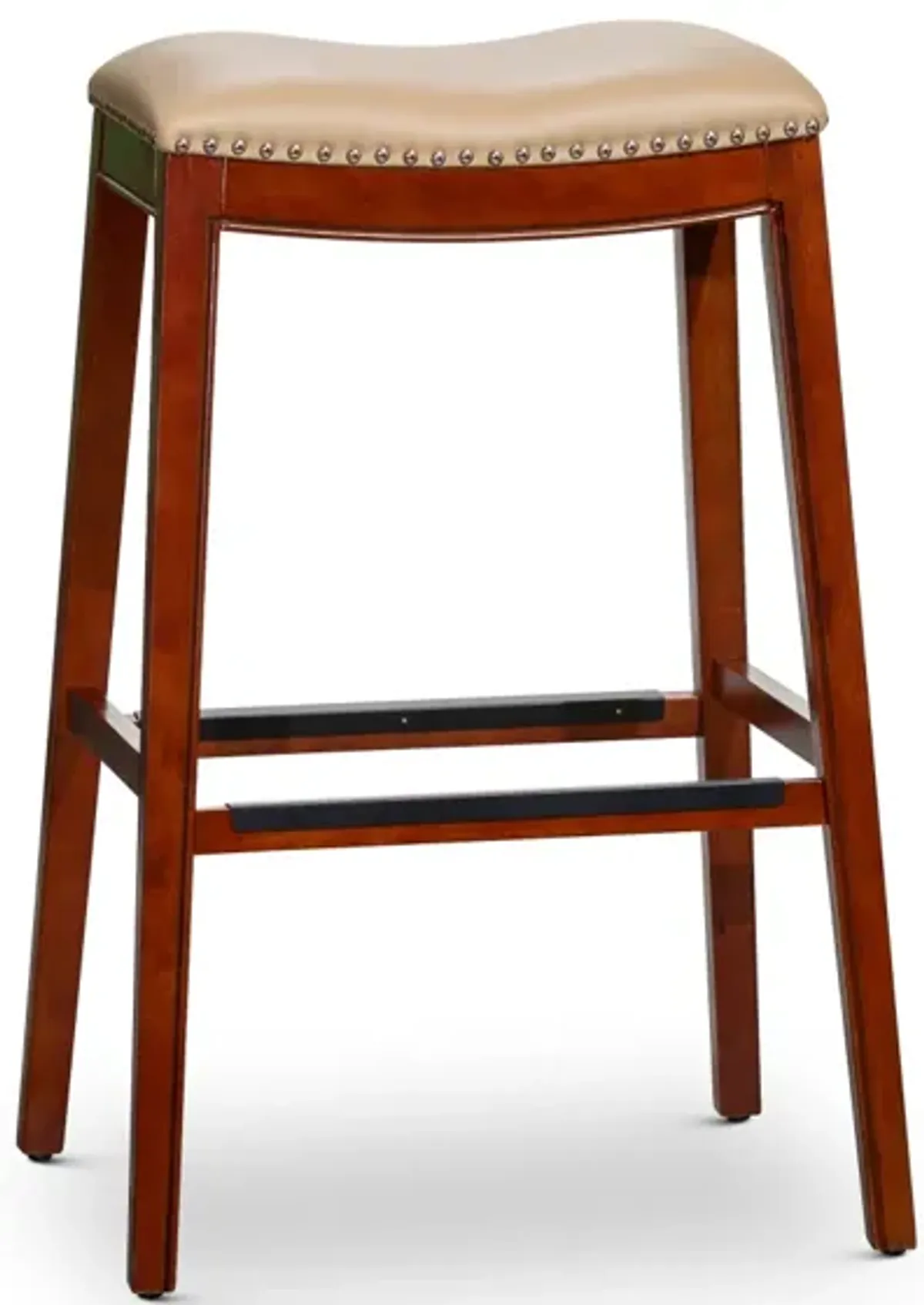 30" Barstool, Bone Leather Seat