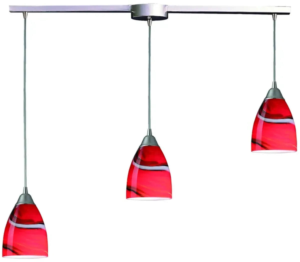 Pierra Mini Slim Linear Red Pendant