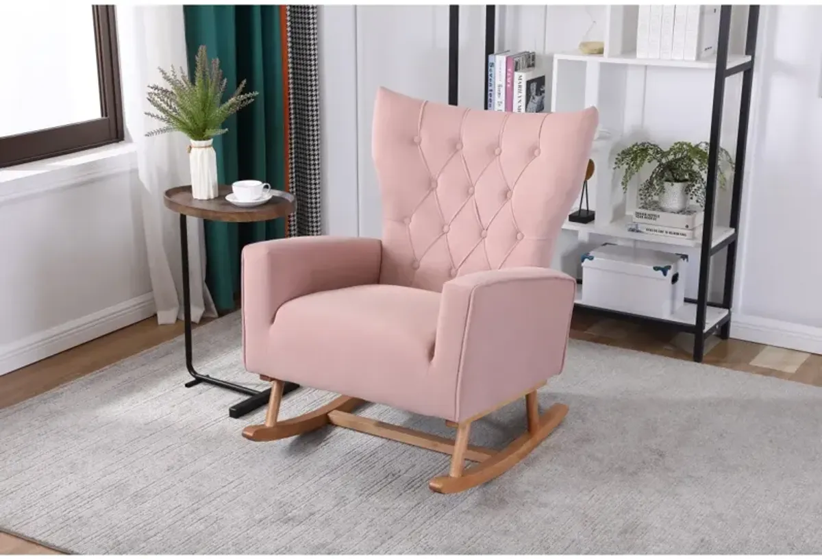 High Back Rocking Chair for Baby Room