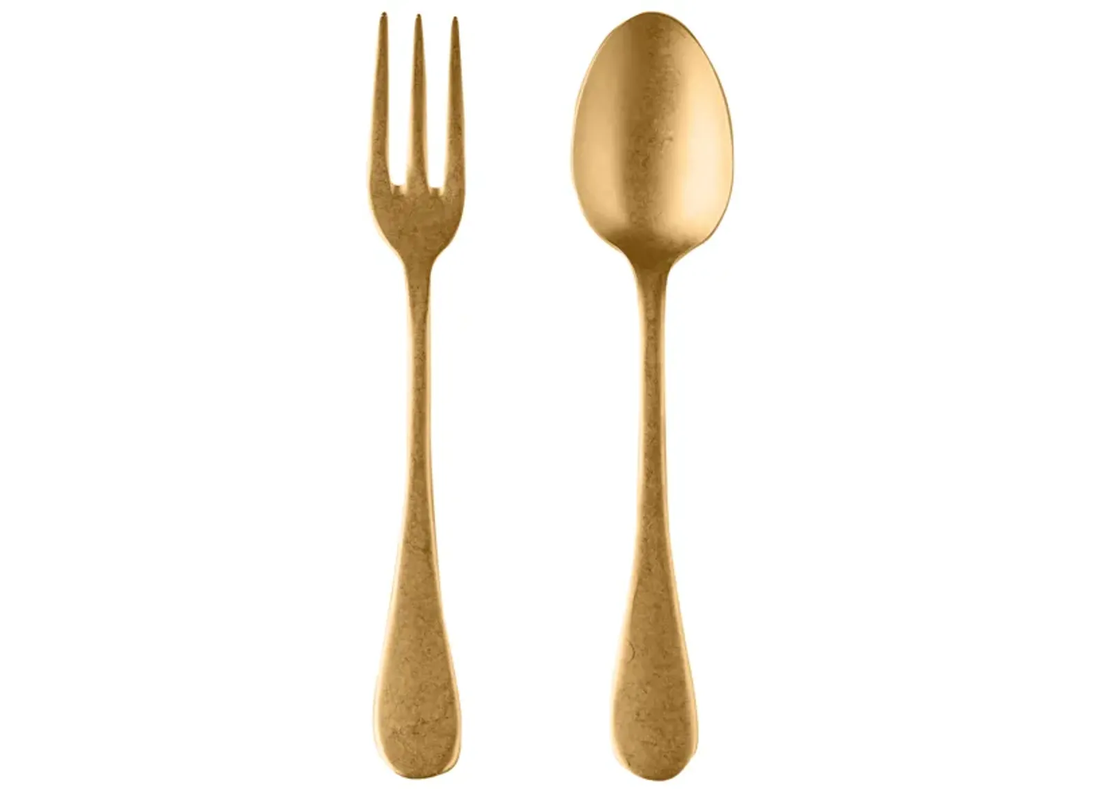 Vintage 2-Piece Serving Set in Gold