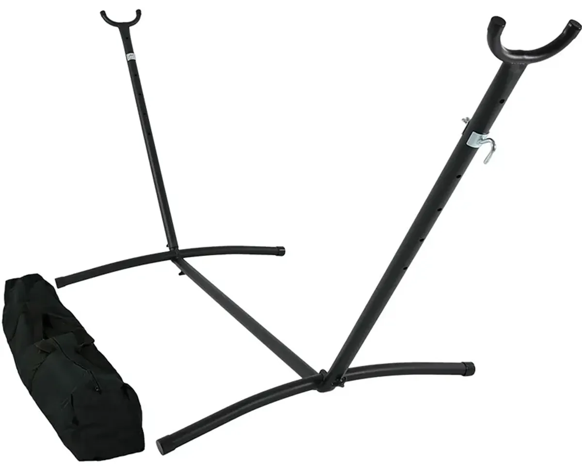 Sunnydaze Steel Hammock Stand with Carrying Case - 100 in