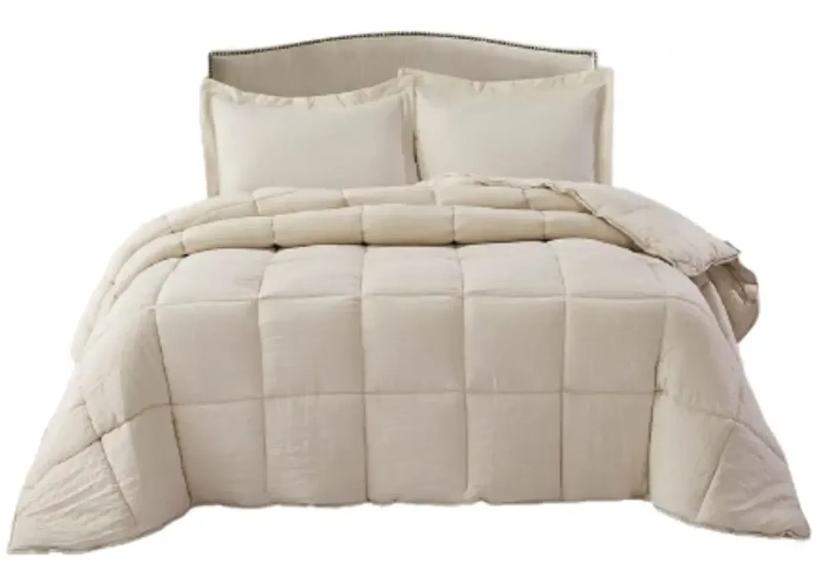 Hivvago 3 Piece Microfiber Reversible Comforter Set