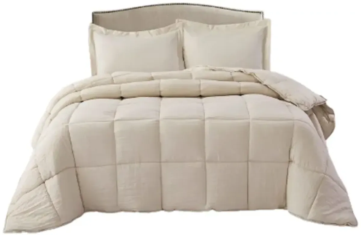 Hivvago 3 Piece Microfiber Reversible Comforter Set