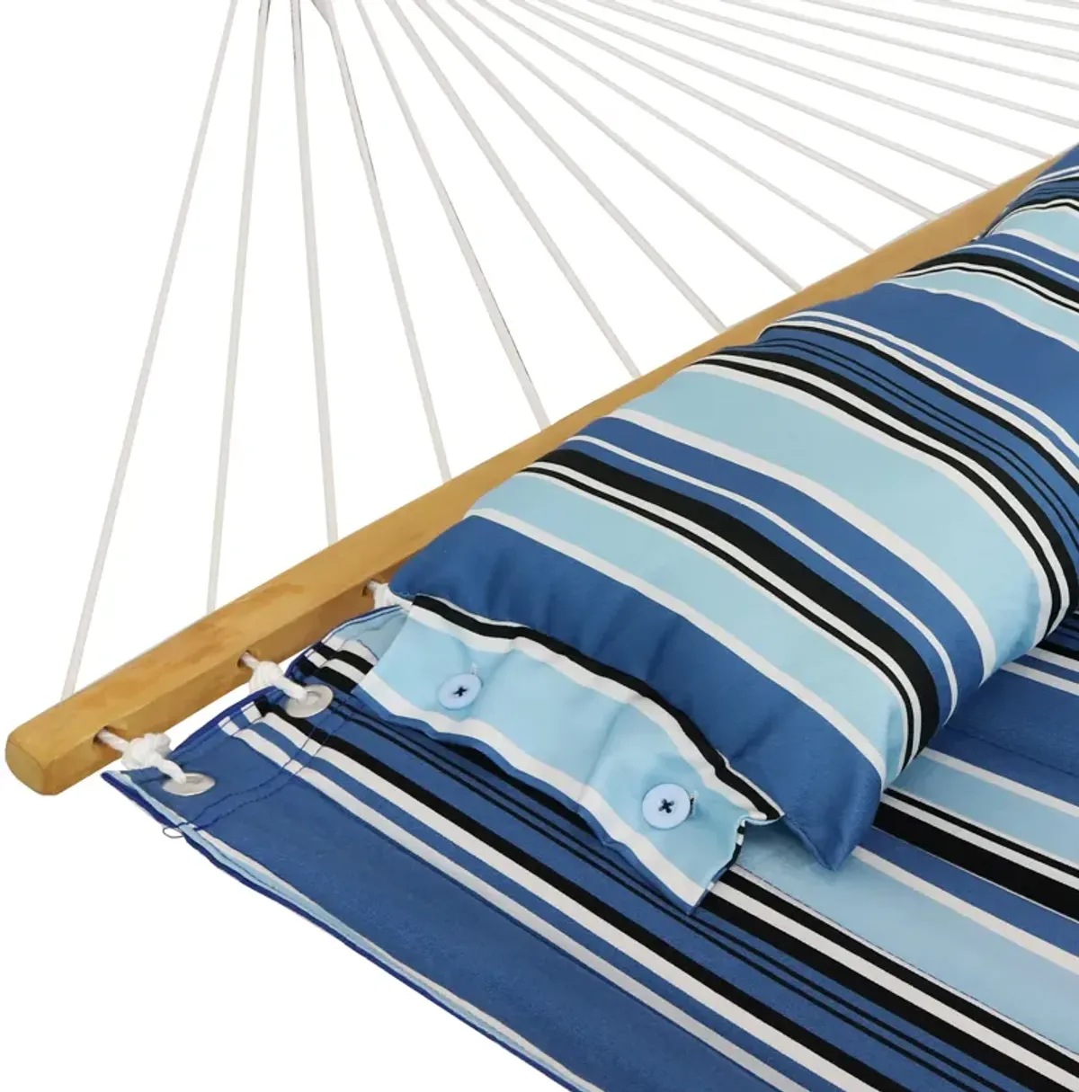 Sunnydaze 2-person Quilted Hammock with Universal Steel Stand