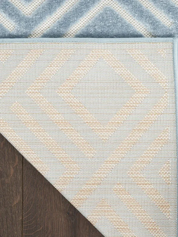 Care Free CAF03 Blue 5'3" x 7' Rug