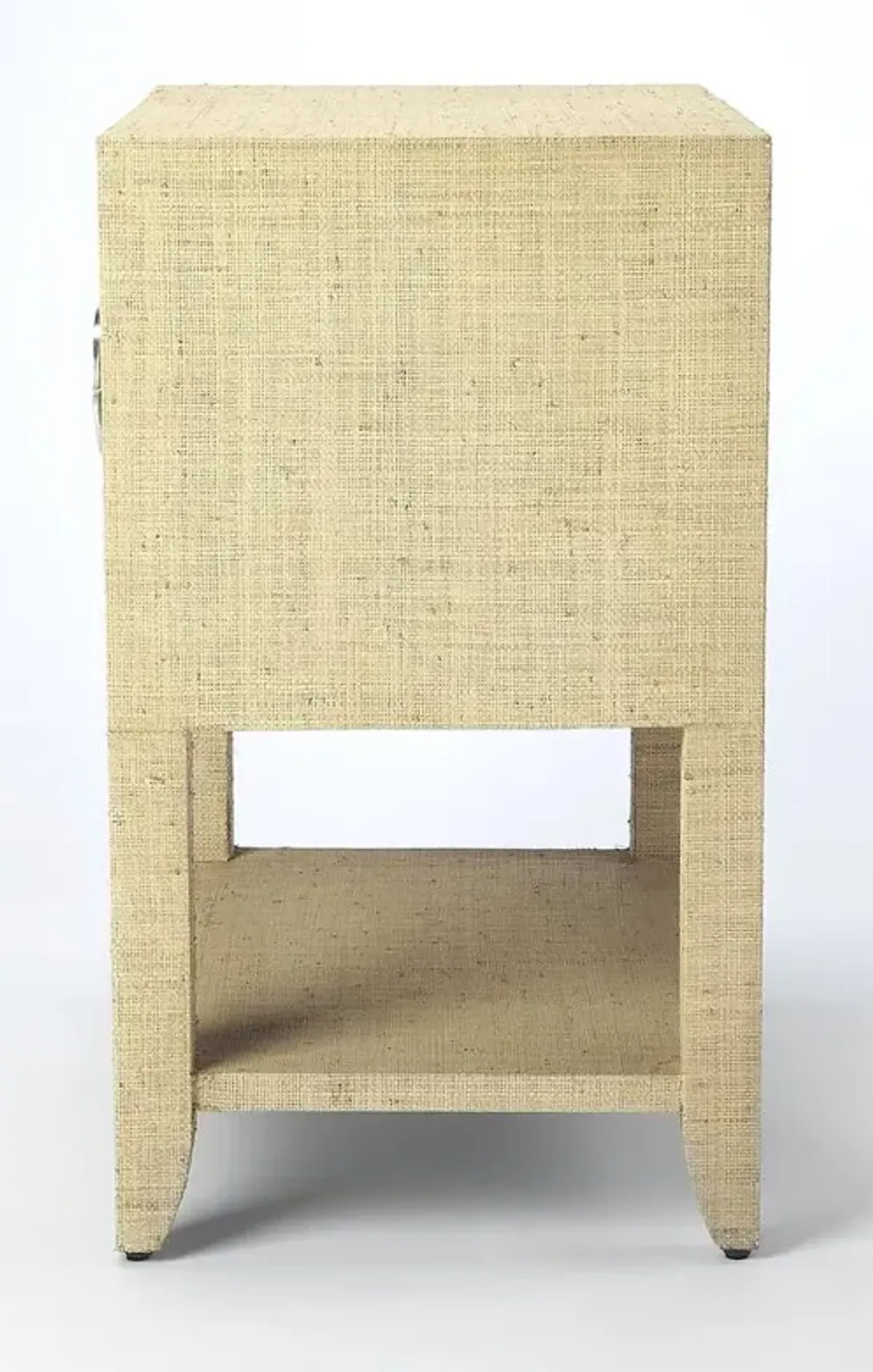 Chic Cream Raffia End Table, Belen Kox